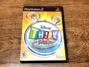 Disney Think Fast PS2 CIB Complete Tested & Working READ DESCRIPTION - Picture 1 of 5