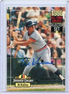 1995 JIMMY DEAN AL KALINE W/COA AUTOGRAPH DETROIT TIGERS 091423 - Picture 1 of 2