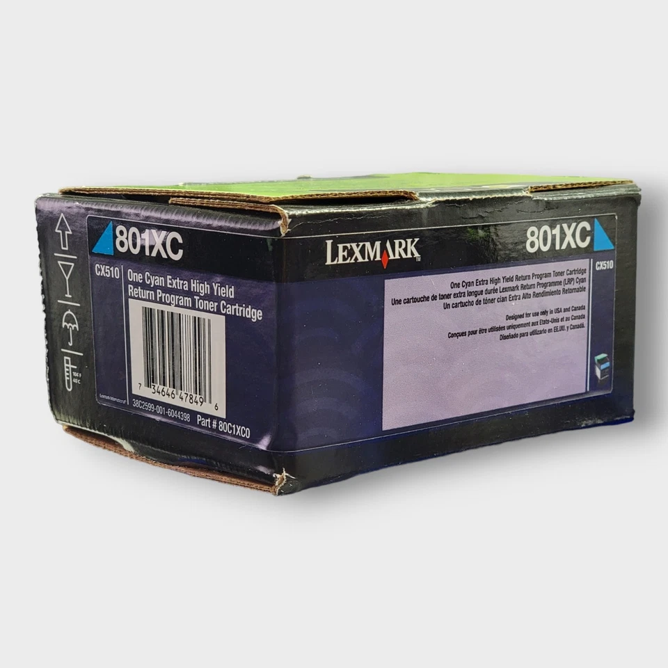 Lexmark 80C1XC0 Toner Cartridge One Cyan Extra High Yield Cx510