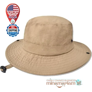 UPF 50+ Cappello da Sole Uomo Donna – Cappello a Secchiello Pieghevole Asciugatura Rapida per Pesca, Escursionismo - Foto 1 di 7