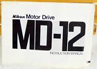 Nikon Motor Drive MD-12 Instruction Manual E