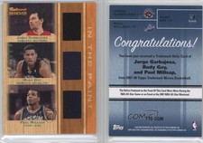 2007-08 Topps Trademark Moves Orange In the Paint /99 Jorge Garbajosa Rudy Gay