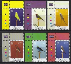 Île de Man 2021 Show Oiseaux Ensemble De 6 Fin - Picture 1 of 1