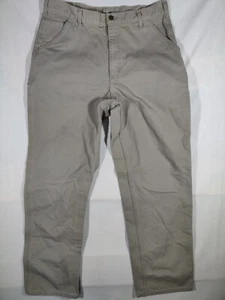Pantalones Carhartt Para Hombre 36x34 Carpintero Original Calce Peto Trabajo Gris 100% Algodón - Imagen 1 de 10