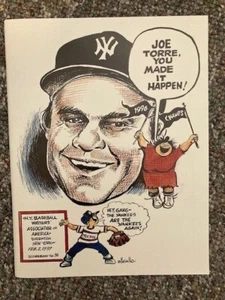 Joe Torre, Yankees- 1997 NY Baseball Writers Assoc Dinner Program -Pls Read - Picture 1 of 1