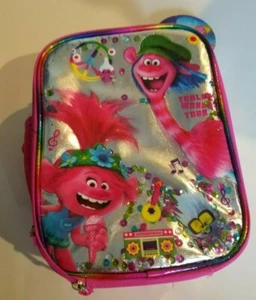 Mädchen Dreamworks Troll Weltreise rosa Kunststoff & Canvas Schule Brotzeittasche - Bild 1 von 6