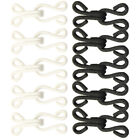 10 Pairs Metal Bra Hooks Replacement Clothing And Eyes Skirt Sewing Snap Holder