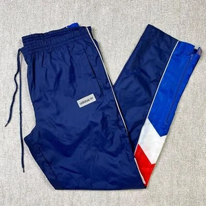 Adidas Original Tracksuit Bottoms Track Pants Joggers Windbreaker 90s Vintage M - Picture 1 of 14
