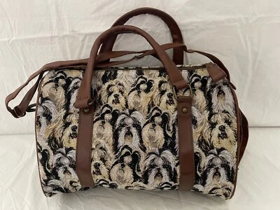 Bolso de mano Bradford Exchange Constant Companion Barrel 2011 estampado de perro Scottie Foto 1 de 4