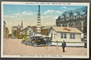 New London CT State Street View of the Red Cross Building SHIPS FREE - Picture 1 of 2