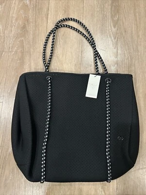 CALIA Women's Golf Neoprene Tote Expandable Bag with Handles Black New with Tags - Image 1 of 4