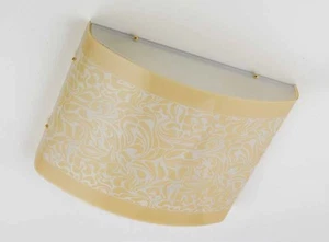 TARQUIN PLAFONIERA MODERNO CON VETRO DECORO MARMORIZZATO AMBRA 4 LUCI 60W - Imagen 1 de 1
