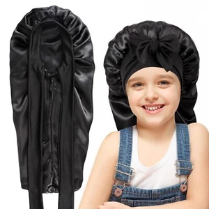 1 Pcs Long Kids Bonnets for GirlsSoft Kid Hair BonnetDouble Layer Reversible ... - Picture 1 of 7