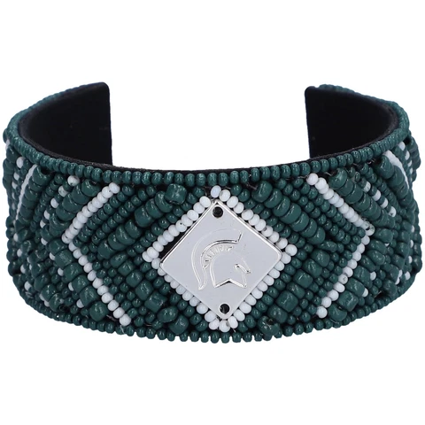 Michigan State Spartans GOLDIE Bead Logo Cuff Bracelet Cover