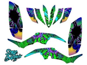 All Years RAPTOR 350 ZANY Blue Senge Graphics Kit Compatible with Yamaha - Bild 1 von 7