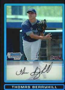 2009 Bowman Chrome Draft Prospects Refractors #50 Thomas Berryhill BRAVES X11337