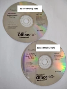 Microsoft Office 2000 Professional - Full Version for Windows (2 CD set) NO KEY - Picture 1 of 3