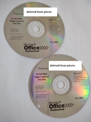 Microsoft Office 2000 Professional - Full Version for Windows (2 CD set) NO KEY - Image 1 of 3