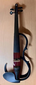 YAMAHA YSV104BR Silent Violin Brown 4/4 Beginner Practice Electric Set Tested - Picture 1 of 10