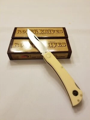 ROPER KNIFE - TUMBLEWEED YELLOW Lockback - Carbon Steel Blade - 3 3/4" CLOSED - Image 1 of 3