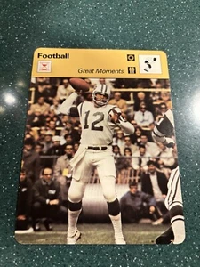 Joe Namath 1979 Italian Sportscaster Card # 53-17 Great Moments New York Jets - Bild 1 von 2