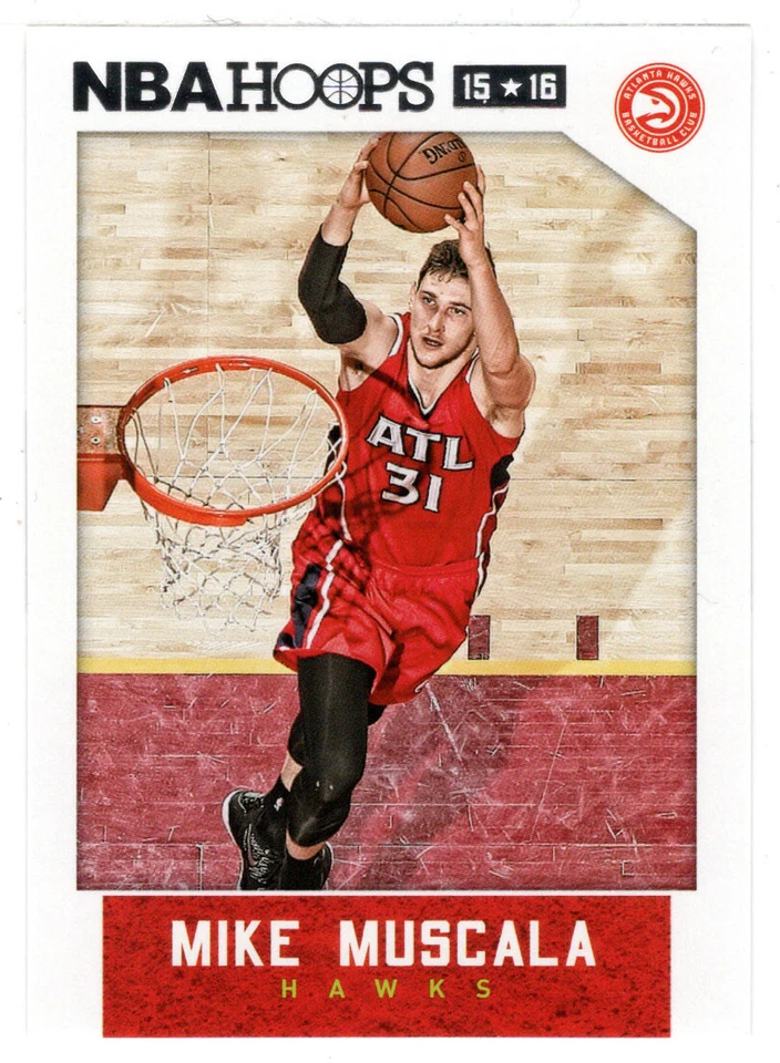 Mike Muscala - Atlanta Hawks (NBA) 2015-16 Panini Hoops # 16 MT - Image 1 of 1