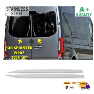 For Mercedes Sprinter W907 Chrome Rear Window Lower Trim 2 Pcs 2018 And Up. St. - Bild 1 von 5
