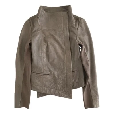 Jaqueta de Moto de Couro 7 For All Mankind Tamanho M - Imagem 1 de 4