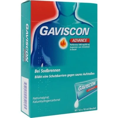 RECKITT BENCKISER DEUTSCHLAND GMBH GAVISCON Advance Pfefferminz 1000mg/200mg SUS Btl. 120 ml PZN 02240760