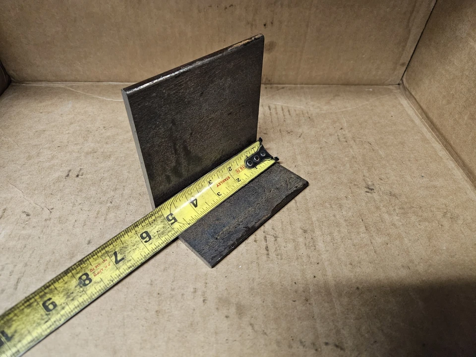 Soporte de hierro angular de acero HD 3 × 5. 5" de largo, 1/4" de grosor. ¡Seld On! Foto 1 de 4