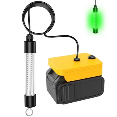 Luz de Pesca Subacuática Compatible para Batería Dewalt 20V,Luz LED Verde para I Foto 1 de 4