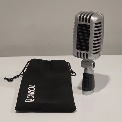 CAROL CLM-101 Retro Dynamic Microphone Ultra Unidirectional XLR Sing Recording - Image 1 of 4