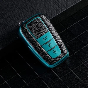 2pcs car key fob case cover for Toyota Corolla Avalon Camry Levin IZOA C-HR RAV4 - Picture 1 of 4