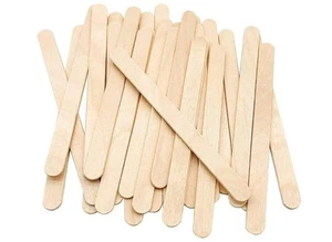 100 Stück Bastelsticks Eis Naturholz Eis am Stiel Bastelsticks 4,5 Zoll Länge - Bild 1 von 7