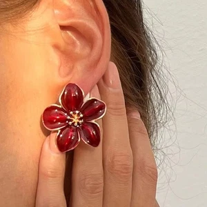 Small Flower Earrings Alloy Spring Summer Earrings Flower Stud Earrings Women - Picture 1 of 15