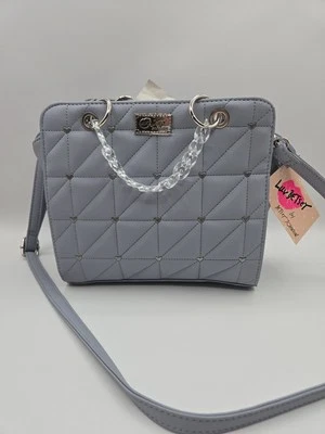 Bolso Bandolera BETSEY JOHNSON Acolchado Corazón Con Asas de Cadena Nuevo con Etiquetas  Foto 1 de 4