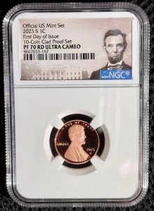 2025 S Lincoln Penny Cent 1C NGC PF70 RD Ultra Cameo (First Day Of Issue) 🔥 - Picture 1 of 6