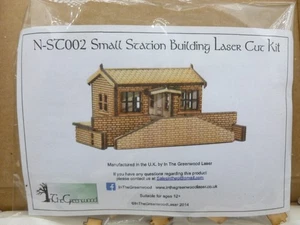 In The Greenwood Laser N-ST002 Small Station Building N Gauge Laser Cut Kit - Picture 1 of 4