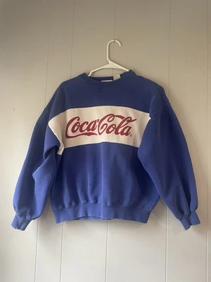 Sudadera vintage azul Coca-Cola para hombre años 80 Foto 1 de 3