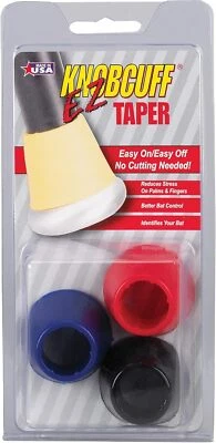 Markwort Knob Cuff Taper Grip-Pack of 3 (Black/Blue/Red Mix) Black  - Imagem 1 de 4
