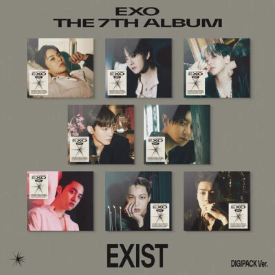 EXO [EXIST] 7th Album DIGIPACK Ver/CD+Photo Book+Card+Fold Poster+GIFT — 第 1/4 张图片