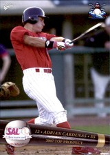 2007 South Atlantic League Prospects Multi-Ad #7 Adrian Cardenas Opa Locka FL 