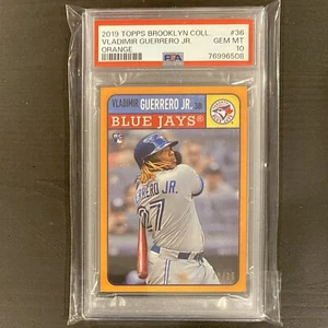 VLADIMIR GUERRERO JR. RC 2019 Topps Brooklyn Collection Orange 8/25 PSA 10 - Picture 1 of 2