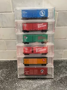 Micro Trains N Scale Western Roads Great Northern 6 Car Shrink Wrapped Set - Picture 1 of 3