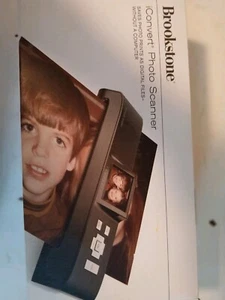 Brookstone iConvert Photo Scanner w/Original Box Save Photos without a Computer - Picture 1 of 1