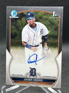 2023 Bowman Chrome JAVIER OSORIO AUTO TIGERS CPA-JO - Picture 1 of 2