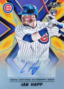 Autógrafo Ian Happ/50 Topps 2017 Fire púrpura - Imagen 1 de 1