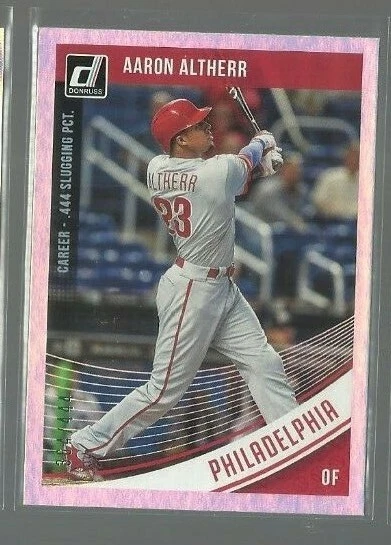 2018 Donruss Career Stat Line #124 Aaron Altherr 364/444 (ref 91443) - Image 1 of 1