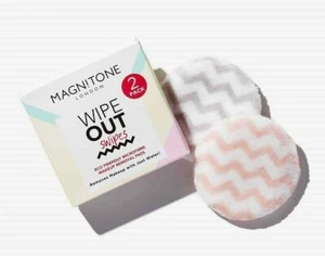 NUEVAS almohadillas de eliminación de maquillaje ecológicas Magnitone London Wipe Out Swipes x 2 - Imagen 1 de 1