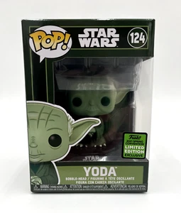 Funko POP Star Wars Yoda 124 ECCC 2021 Spring Convention Limited verde militar - Imagen 1 de 12